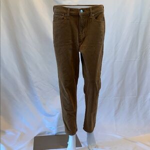 Banana Republic - Tan Corduroy Straight Leg Pants - Size 10